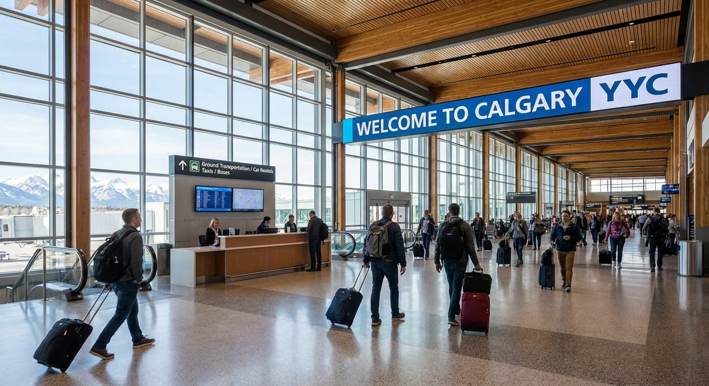 Calgary International Airport YYC terminal interior